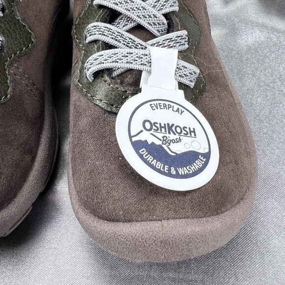 OshKosh B'Gosh Toddler Boys Ever Play Boots Sz 7 M Brown Mid Top Ankle Fashion - Picture 4 of 11